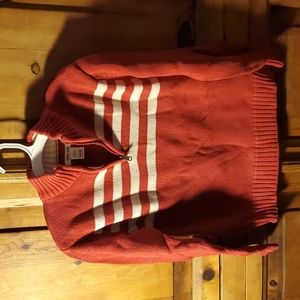 Cherokee Boys Sweater Size M 8/10. Color Red with off white stripes.